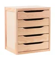 Cajonera de frente cerrado con uñero con 5 cajón/es de 45.8x39x30cm