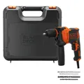 Taladro percutor con cable black+ decker beh710k de 710w + 4 brocas y maletín