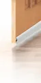 Burlete aluminio adhesivo labial blanco para puerta 1 m