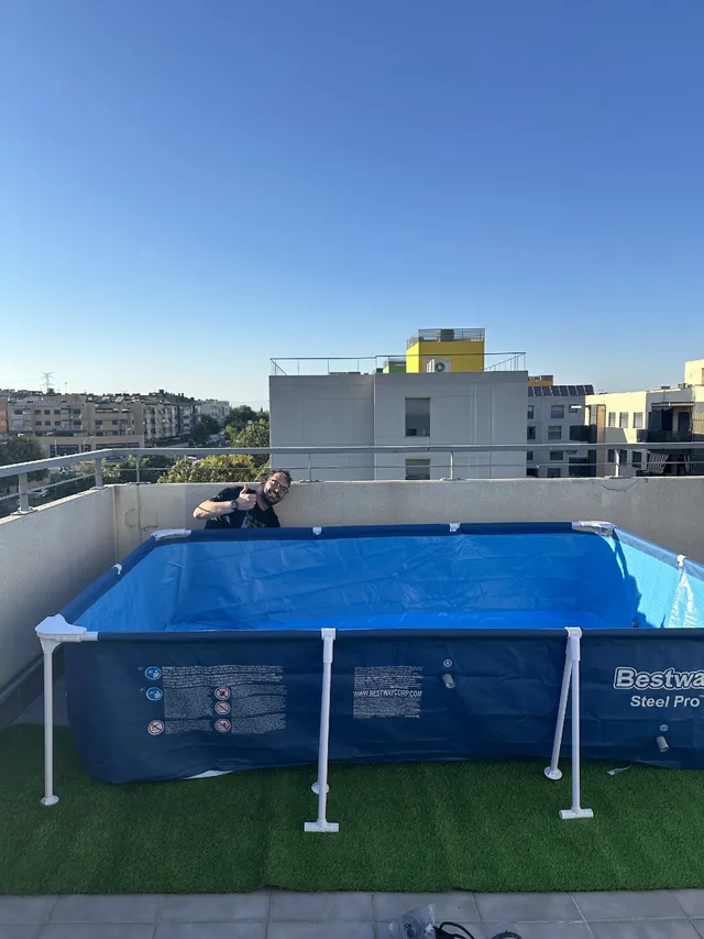 Instalación de una piscina Bestway 3x2