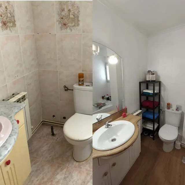 Renovación de baño antiguo  low cost