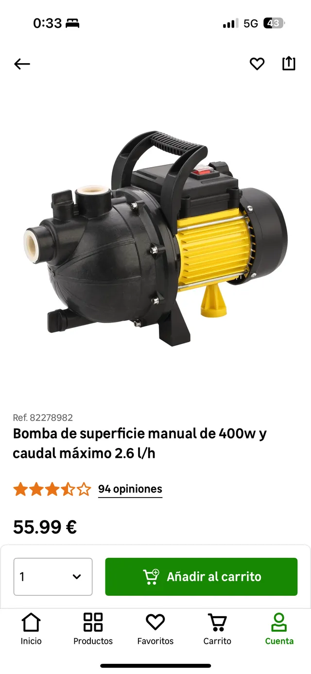 Bomba de superficie