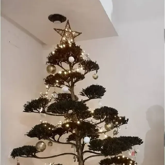 Crear árbol navideño natural