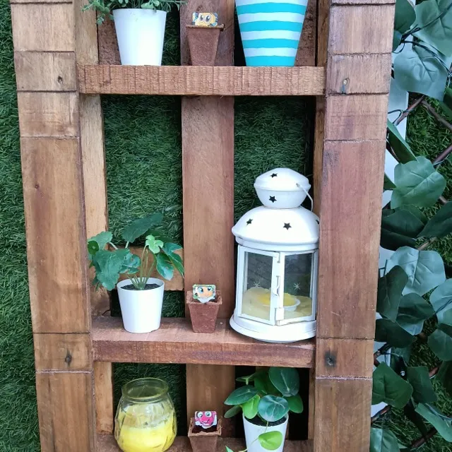 DIY de estantería para el jardín