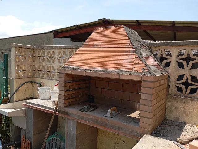 Construcción de una barbacoa en casa