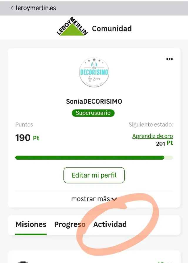 yo solo he conseguido buscarlo desde 'mi actividad'  ahí te