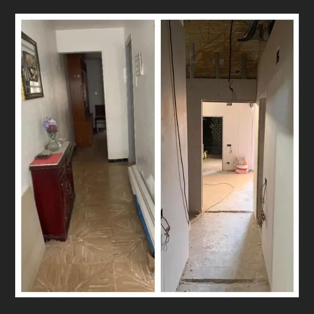 Reforma en proceso de una casa completa