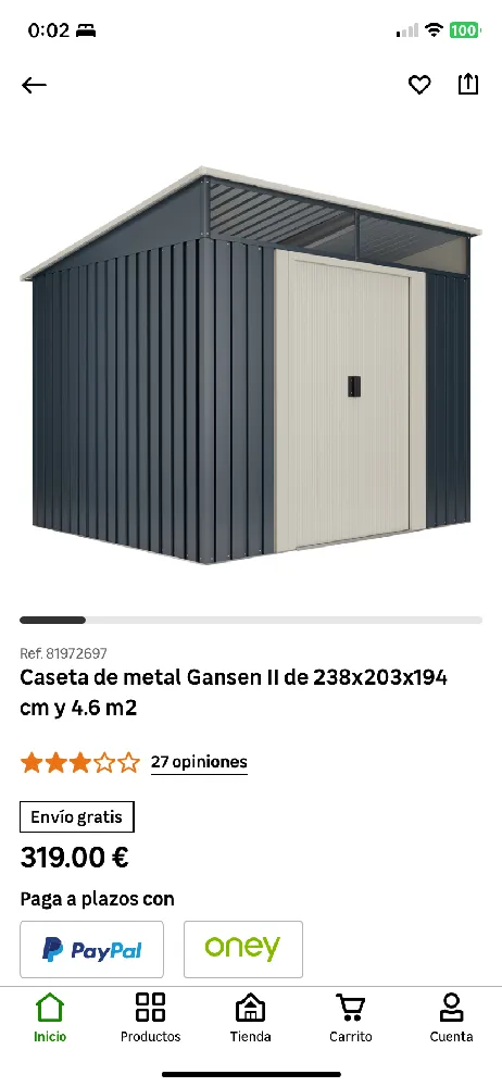 Caseta Jardin Gansen II