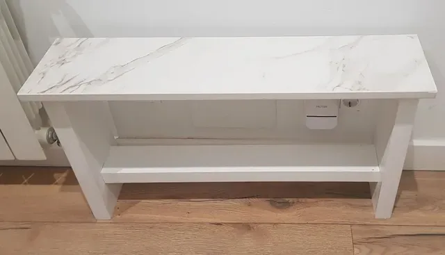 Banco madera con base dekton