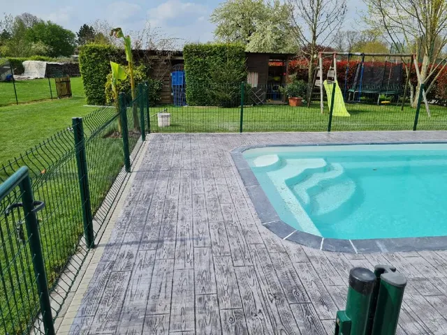 Hormigón impreso para piscina