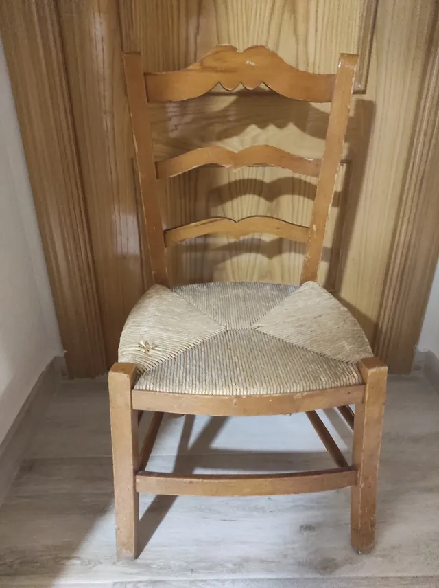 Restauración silla antigua