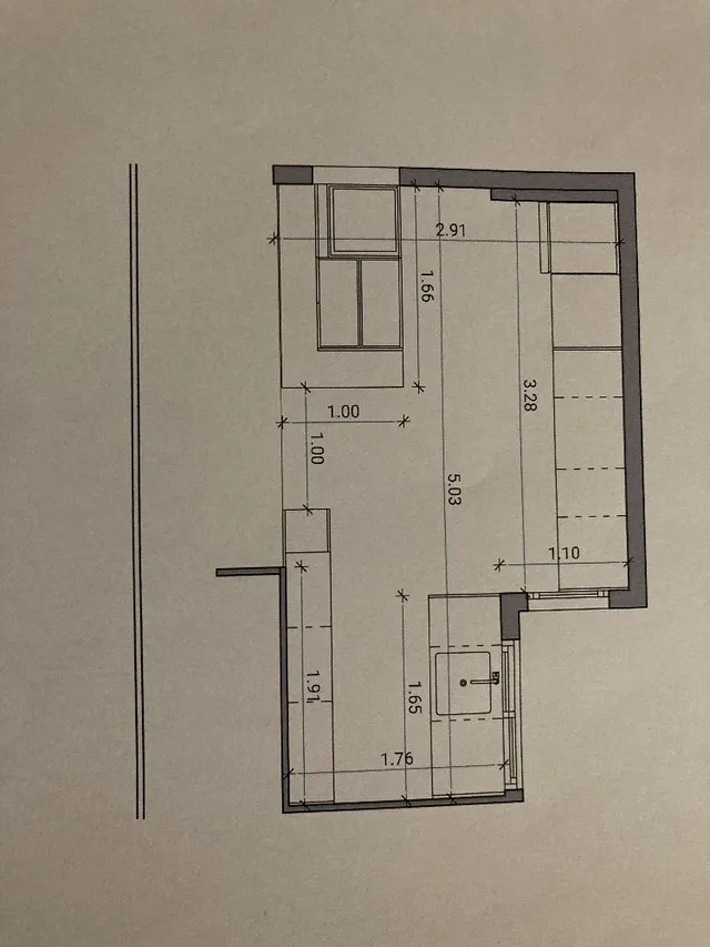 Plano de la futura remodelación de mi cocina