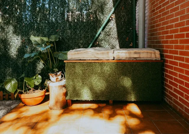 Antes y después de la terraza