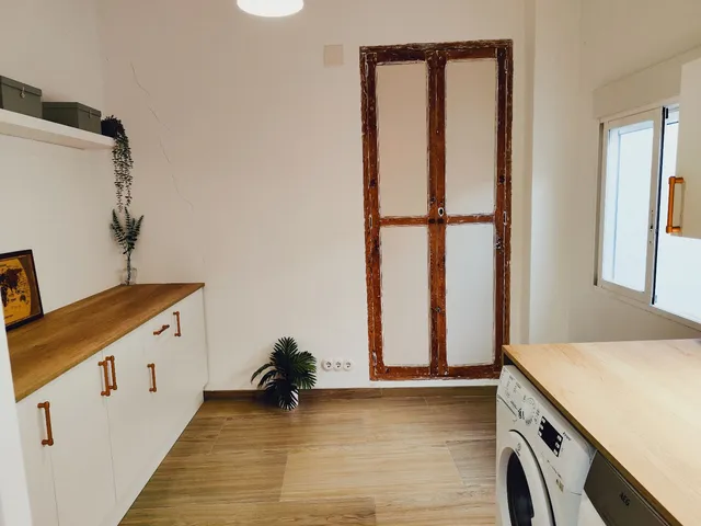 De una habitación vacía a una preciosa lavandería