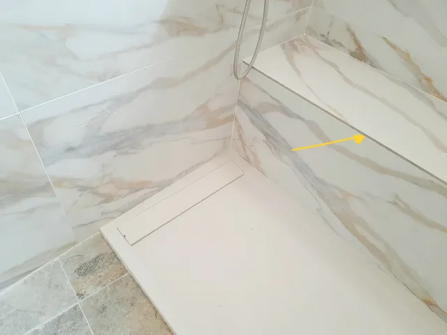 Esquinas porcelánico en baños