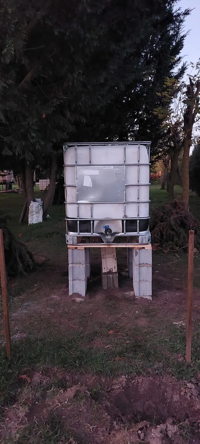 Construcción de un soporte con bloques de hormigón