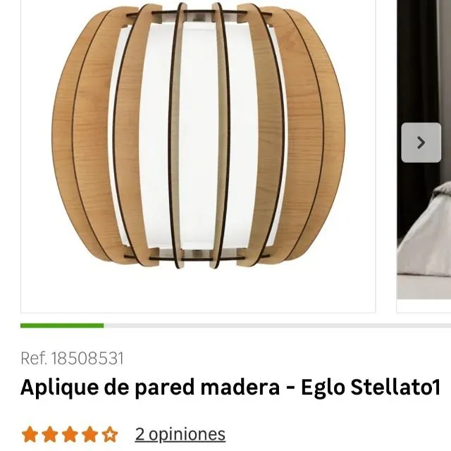 Aplique de pared madera