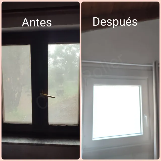 Renovar ventanas de madera por PVC en buhardilla