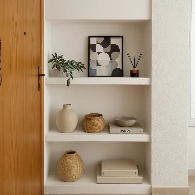 De armario empotrado anticuado… ¡a rincón decorativo con mucho estilo!