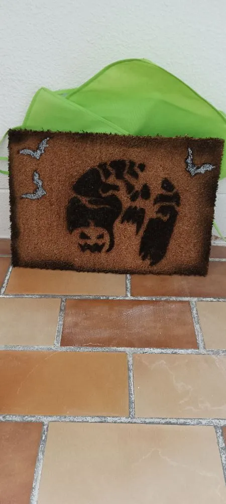 Decorar un felpudo de Halloween