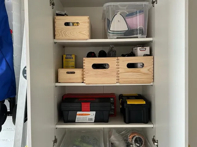 Organización del mueble para las herramientas