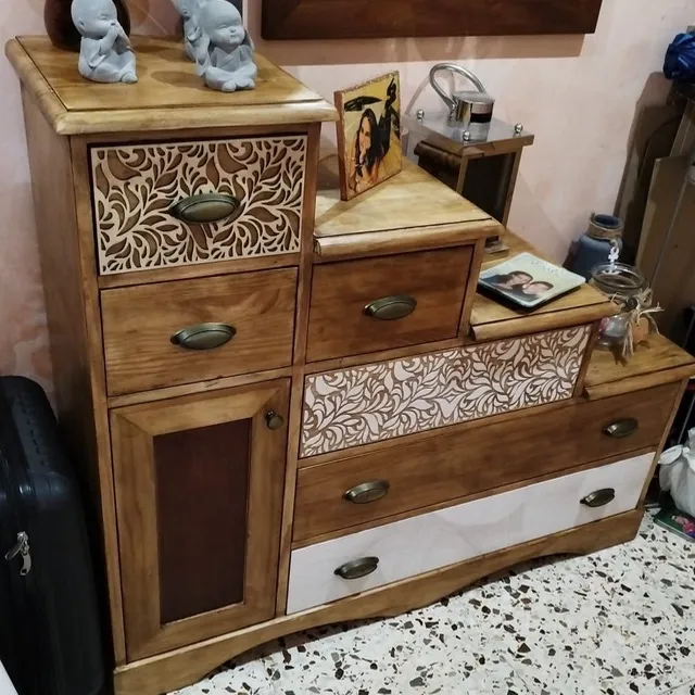 Restauración mueble de entrada