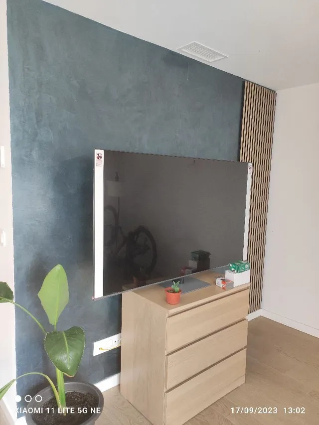 Pintar una pared del salón con efecto loft