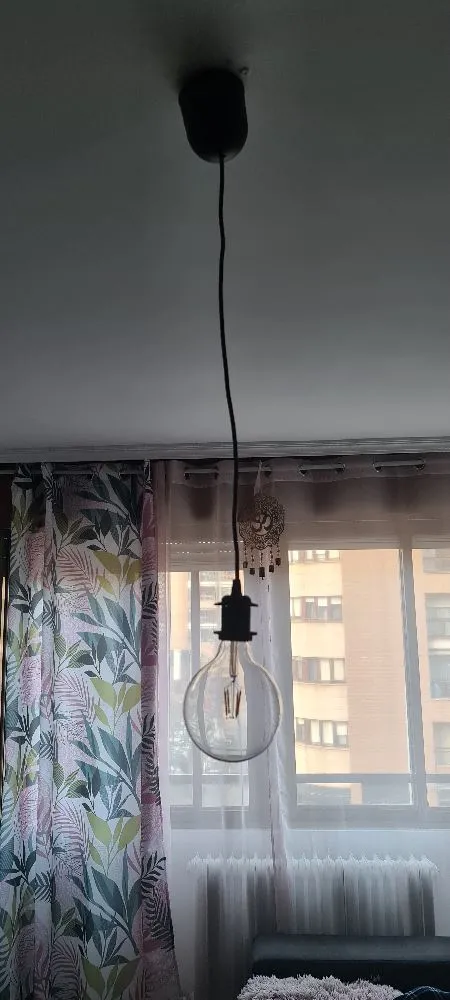 Portalámparas de techo INSPIRE July negro 1 luz E27 9.5 cm