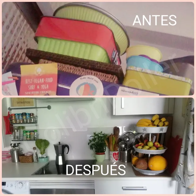 DIY: frutero con moldes para horno reciclados