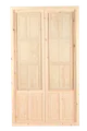 Balconera madera de pino basic practicable de 120x210cm