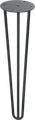 Pata fija de acero para mesa de centro 8 x 40 cm color negro