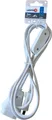 Cable alargador con interruptor lexman blanco 2 m