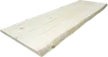 Tablero macizo de abeto 80/90x200x4,5cm tarugo 2 lados bruto