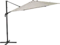Parasol hexagonal de aluminio / acero naterial avea marrón ø 289 cm