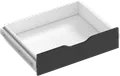 Kit cajón interior para módulo de armario spaceo home gris 80x16x60 cm
