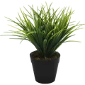 Planta artificial thin verde de 25 cm en maceta de 9.7 cm
