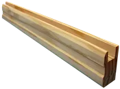 Perfil forma rectangular de maderax45x cm4.5