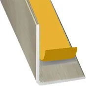 Perfil forma ángulo de aluminio gris, alt.1.5 x an.1.5 x l.130 cm
