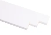 Kit de 3 molduras de madera blanco 30 x 10 mm