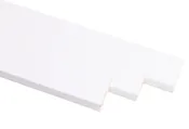 Kit de 3 molduras de madera blanco 70 x 10 mm