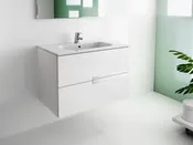 Mueble de baño con lavabo victoria-n roca blanco 80x46 cm