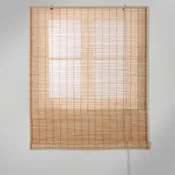 Estor enrollable de bambú exterior marrón inspire de 150x300cm