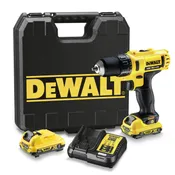 Taladro a batería dewalt dcd710d2 10,8v con 2 baterías xr 2,0 ah + maletín