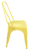 Silla de exterior de metal naterial soho amarillo