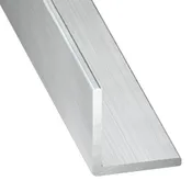 Perfil forma ángulo de aluminio gris, alt.3 x an.3 x l.200 cm