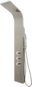 Columna de ducha hidromasaje termostática sensea cali 3 gris cepillado