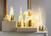 Figura de navidad ciervo con luz led 37,5 cm