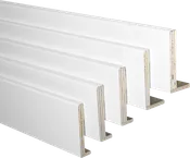 Kit de 5 jambas mdf blanco 120 x 12/10