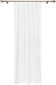 Cortina acabado cinta fruncida + trabilla inspire charlin liso blanco 140x280cm