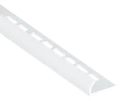 Perfil de ángulo externo de pvc 1x250 cm blanco